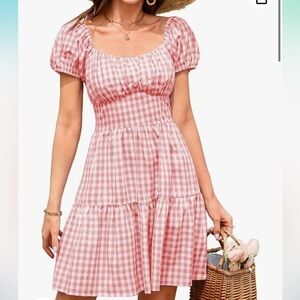 Gingham print sundress